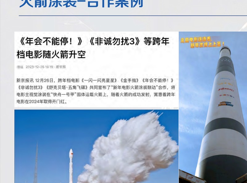 2024跨年档电影 × 快舟一号甲火箭涂装联动
